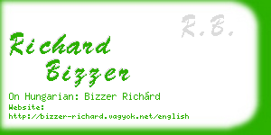 richard bizzer business card